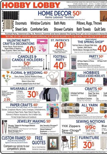 Hobby Lobby Weekly Ad July 12 to July 18, 2026